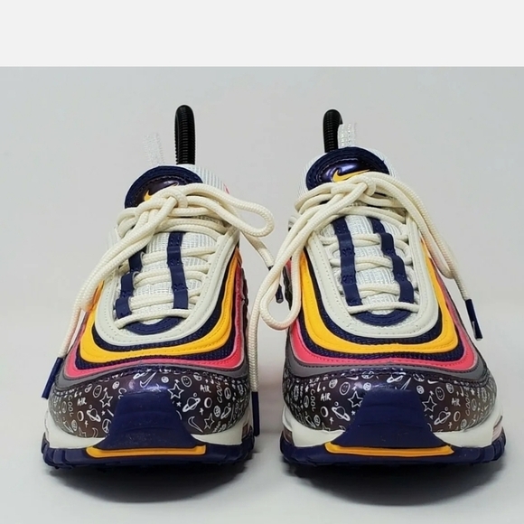 Nike Air Max 97 (GS) Regency Purple Laser Orange CI9929-500 Youth Size 6Y New - Picture 9 of 10